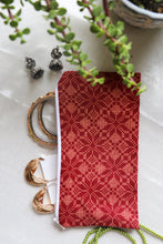 Red Printed Multipurpose Pouch