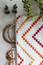 Multicolor Zig-Zag Multipurpose Pouch