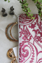 Pink Embroidered Multipurpose Pouch