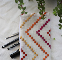 Multicolor Zig-Zag Multipurpose Pouch