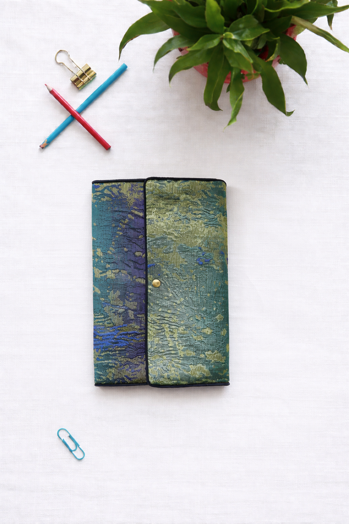 Forest Green Midnight Teal Notebook Sleeve – Patch Into Palette