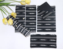 Black Ikat-Set of 5