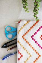 Multicolor Zig-Zag Multipurpose Pouch