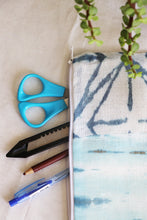 Blue Patchwork Printed Multipurpose Pouch