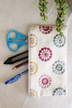 Multicolor Embroidered Flower Multipurpose Pouch