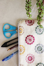 Multicolor Embroidered Flower Multipurpose Pouch