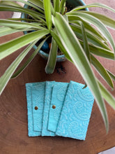 Calm Blue Embroidery Mini Money Envelope (Set Of 3)