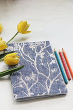 White Branches -Blue Soft Cover Handmade Notebook