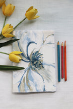 Blue Flora - Soft Cover Handmade Notebook