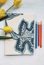 Blue Embroidery Soft Cover Handmade Notebook