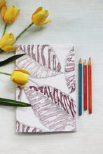 Leaves Embroidery Soft Cover Handmade Notebook