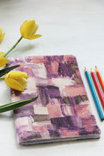 Purple Abstract - Soft Cover Handmade Notebook