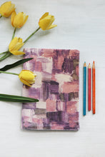 Purple Abstract - Soft Cover Handmade Notebook