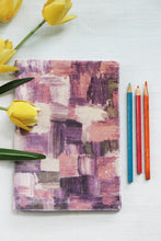 Purple Abstract - Soft Cover Handmade Notebook
