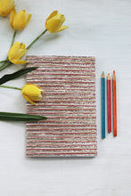 Red Stripes - Soft Cover Handmade Notebook