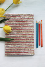 Red Stripes - Soft Cover Handmade Notebook