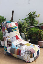 Colorful Patchwork Bean Chair
