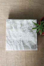 White Leaves Printed Fabric Gift Box