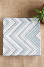 Zig-Zag Blue Fabric Gift Box