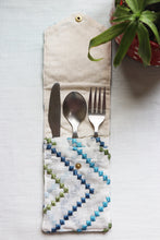 Zig-Zag Embroidered Cutlery Case