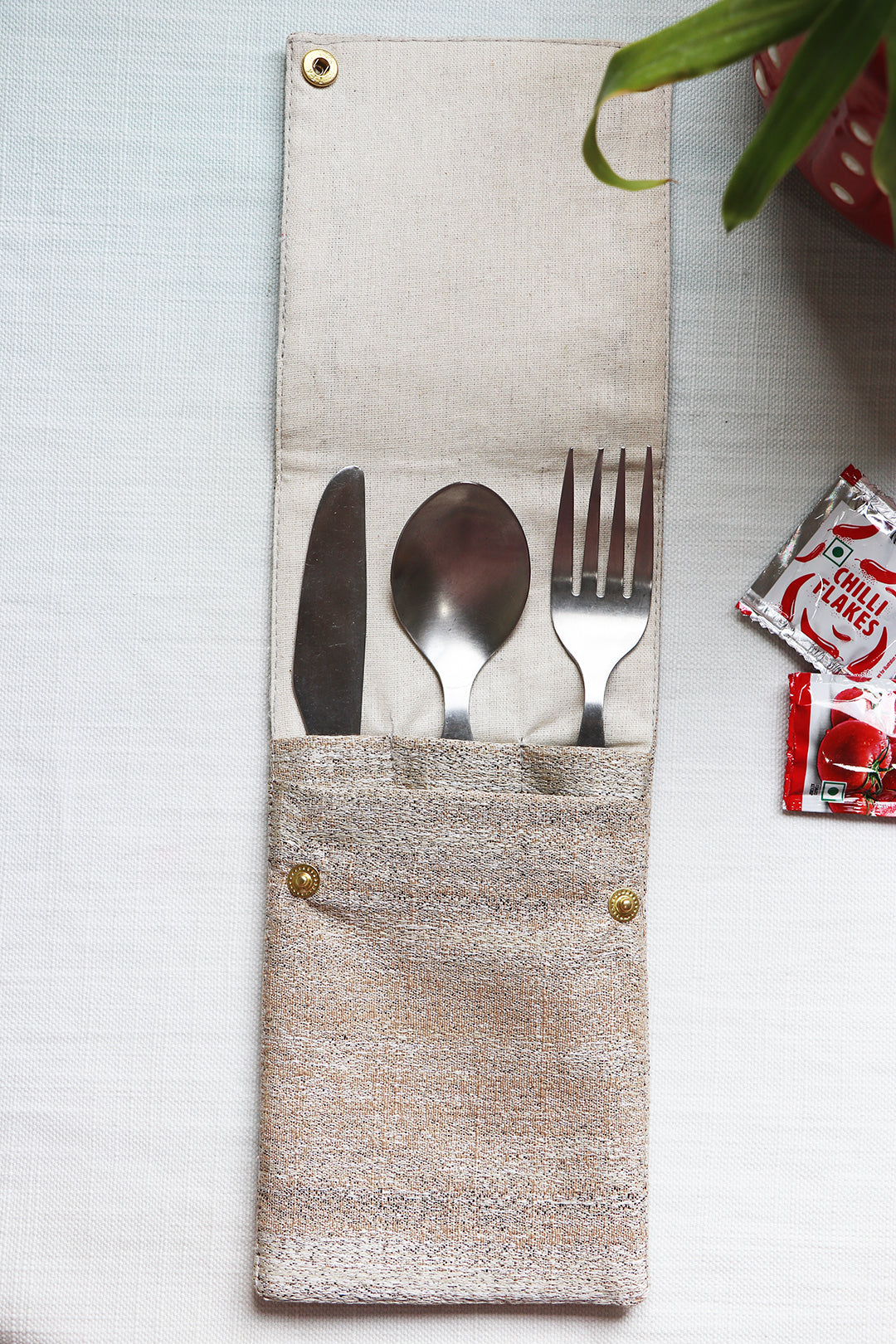 Orange Gradient Cutlery Case - Main Image