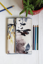 Grey Floral Multipurpose Notebook Case