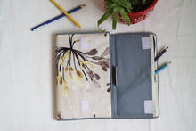 Grey Floral Multipurpose Notebook Case