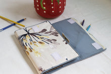 Grey Floral Multipurpose Notebook Case