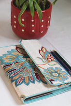 Blue Flower Printed Multipurpose Notebook Case