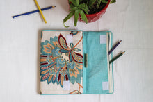 Blue Flower Printed Multipurpose Notebook Case