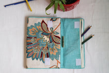 Blue Flower Printed Multipurpose Notebook Case