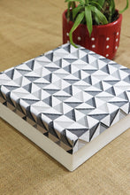 Triangular Maze Blue Fabric Gift Box