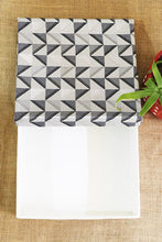 Triangular Maze Blue Fabric Gift Box