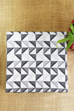 Triangular Maze Blue Fabric Gift Box