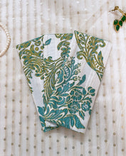 Grand White with Blue Printed Money Envelope