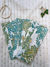 Grand White with Blue Printed Money Envelope