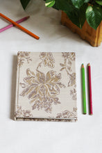 Beige Floral Printed Notebook