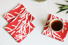 White Branches Printed Coaster Set Of 3