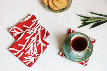 White Branches Printed Coaster Set Of 3