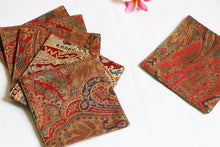 Brown Printed Coaster Set Of 6