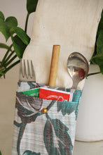 Blue Flower Printed Cutlery Case