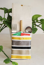 Yellow Printed Cutlery Case