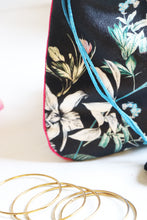 Beautiful Black Flora Multipurpose Jewellery Potli