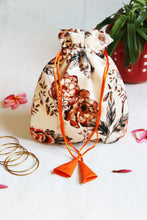 Orange Multipurpose Jewellery Potli