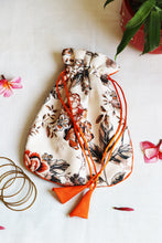 Orange Multipurpose Jewellery Potli