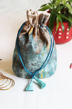 Blue Multipurpose Jewellery Potli