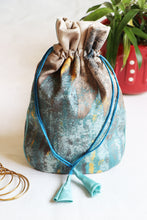 Blue Multipurpose Jewellery Potli