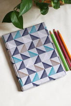 Triangular Maze Blue Notebook