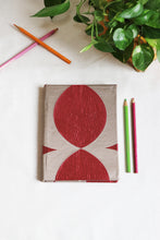 Red Print Notebook