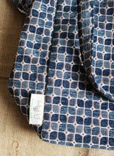 Blue Printed Tote Bag